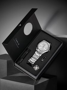 TOMI Luxury Business Men's <strong>Watch</strong> Gift Box <strong>Set</strong> High Quality <strong>Rose</strong> <strong>Gold</strong> Case Simple and Versatile Quartz <strong>Watch</strong> Relogio Masculino - Product Image 4