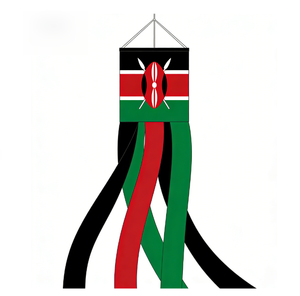 Vente en gros de chaussettes de vent personnalisées avec drapeau Jordanien, en polyester, numériques, pour l'extérieur, festives, durables, avec motifs personnalisés, accessoires de suspension - Product Image 2