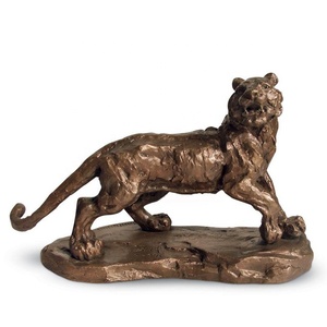 Escultura de estatua de tigre de latón de bronce para decoración de parque al aire libre de animales de tamaño natural a la venta - Product Image 2