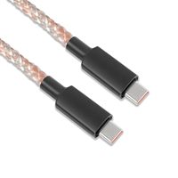 Kabel pengisian daya & Transfer Data lampu berwarna, kabel USB-C LED RGB ke USB-C