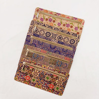 Dompet Koin Berkualitas Tinggi WS181, Tas Lipstik Motif Vintage Minoritas, Dompet Portabel Penyimpan Uang dan Kartu