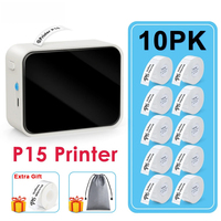 Imprimante d'étiquettes thermiques sans fil Jumon pour USB, 203 dpi, mini imprimante d'étiquettes adhésives portable, impression rapide, machine à étiquettes autocollantes