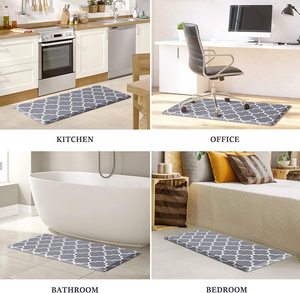 Tapis de cuisine moderne en PVC, anti-fatigue, en mousse à mémoire de forme, tapis confortables pour bureau, imperméables et lavables - Product Image 3