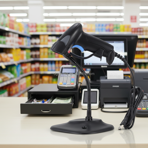 Lecteur de codes-barres et QR filaire compatible avec les caisses enregistreuses de supermarchés, laser 1D 2D pour inventaire - Product Image 3