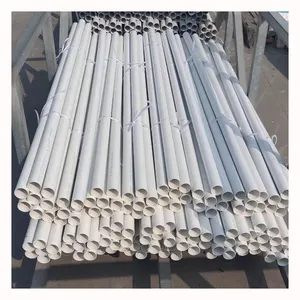 DN20 beyaz renk PVC elektrik boru boru boyutları Fabrika kaynağı yüksek kaliteli pvc sevk borusu