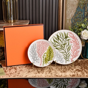 Wholesale Hot Selling American Style 8+ 10inch Bone China Non-Toxic <b>Plate</b> Set Decorative Cigar Ashtray Back to School Tableware - Product Image 2