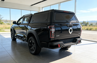 Couverture de benne pliante en acier de 5,5 pieds pour Ford F-150 avec hayon, auvent et couvre-benne