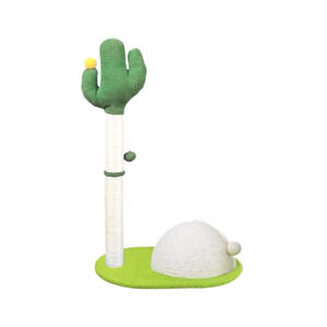 Arbre à <span class=keywords><strong>chat</strong></span> vertical moderne Purr Garden, cadre d'escalade pour cactus, griffoir en sisal et bois, jouet écologique pour animaux de compagnie, emballage carton facile - Product Image 1