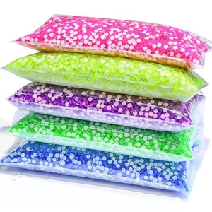 Échantillons Gratuits Vente en Gros Usine Strass Non Thermocollants de Haute Qualité Emballage en Vrac Strass à Dos Plat Effet Feuille pour Nail Art - Product Image 2
