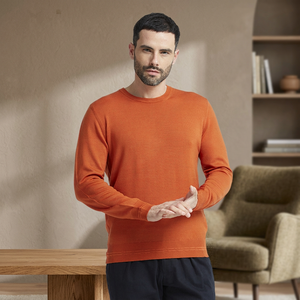 Ropa de Punto Teñida con Hilo de Lana Merino 100% Ultrafina de Manga Larga para Hombre PAOLO NERO, Calidad Italiana, Cuello Anti-Pilling, Invierno, ODM - Product Image 3