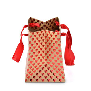 Sac en papier kraft imprimé pour emballage d'usine, pochette à main, logo personnalisé, estampage à chaud doré, sac cadeau de luxe avec poignée - Product Image 2