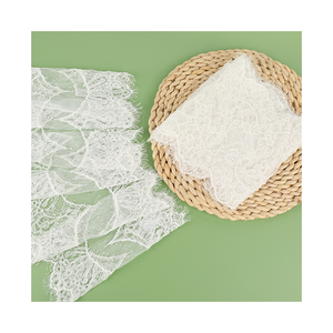 Handmade Embroidery Cording Chantilly French Eyelash <strong>Lace</strong> Trim Bridal Dress Veil <strong>Lace</strong> Trim - Product Image 3