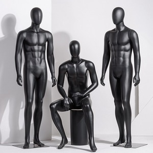 Maniquí de Fibra de Vidrio de Alta Gama para <span class=keywords><strong>Hombre</strong></span>, Color Gris, con Brazos Flexibles, para Exhibición en Tiendas de Ropa - Product Image 3