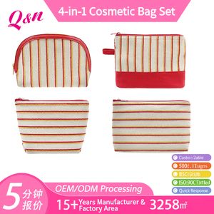 Bolsa de Cosméticos de Lona con Cremallera y Logotipo Personalizable, Diseño Duradero y Ecológico de Gran Capacidad - Product Image 2