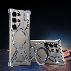 Custodia Magnetica in Lega di Alluminio Tipo X Senza Cornice con Supporto a 360° per Samsung Galaxy S26 S25 S24 S23 S22 Ultra con Dissipazione del Calore - Product Image 1