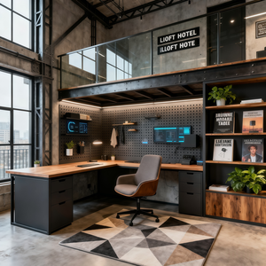 <span class=keywords><strong>การ</strong></span>ออกแบบอพาร์ตเมนต์สไตล์ลอฟท์สมัยใหม่ ที่ใช้ประโยชน์จากเพดานสูงและโครงสร้างแบบเปิดโล่ง - Product Image 3