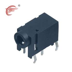 مقبس سماعة أذن أنثى 3.<span class=keywords><strong>5</strong></span> مم من النحاس الأسود، جاك صوت للسماعات بـ <span class=keywords><strong>5</strong></span> أو 6 سنون، قابل للتخصيص على لوحة الدوائر المطبوعة، متوافق مع معايير RoHS - Product Image 1