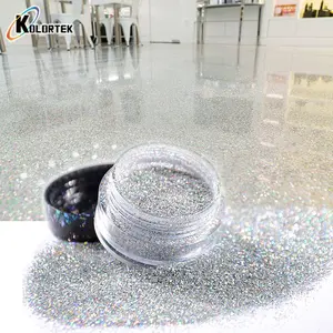 Kolortek Holographic Bạc Long Lanh Epoxy Flake Epoxy Sàn Glitters Sơn Phụ Gia Màu Sắc Long Lanh