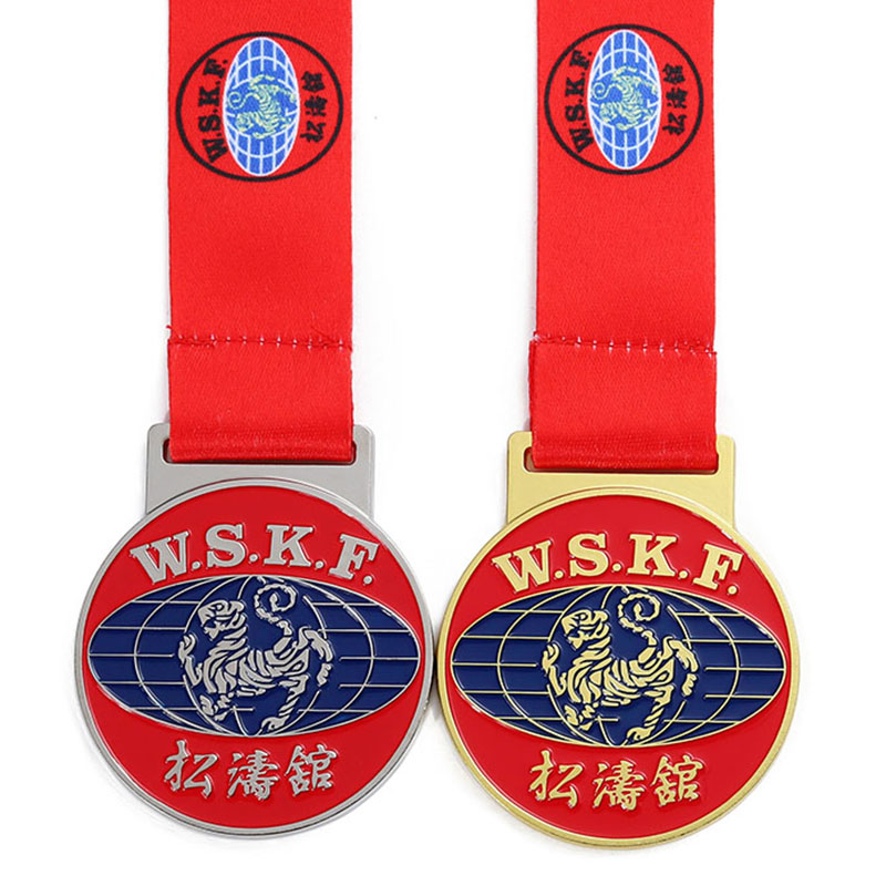Factory Custom Medal Gold Silver Martial Arts Karate Taekwondo Jujitsu Judo Medal Your Own Personalized Medal with Neck Ribbon