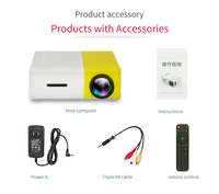 2021 vente chaude Home cinéma portable mini projecteur multimédia YG-300 portable LED vidéo projecteur YG300