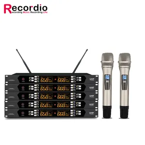 GAW-BR700D OEM di alta qualità wireless palmare microfono sistema di conferenza per l'insegnamento, parlando, fase di canto