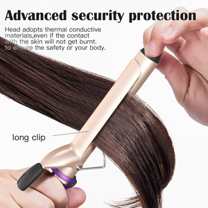 De alta calidad profesional salón infrarrojo cerámica barril tenaza varita LCD de la onda de <span class=keywords><strong>agua</strong></span> rosa púrpura giratorio <span class=keywords><strong>rizador</strong></span> de pelo - Product Image 5