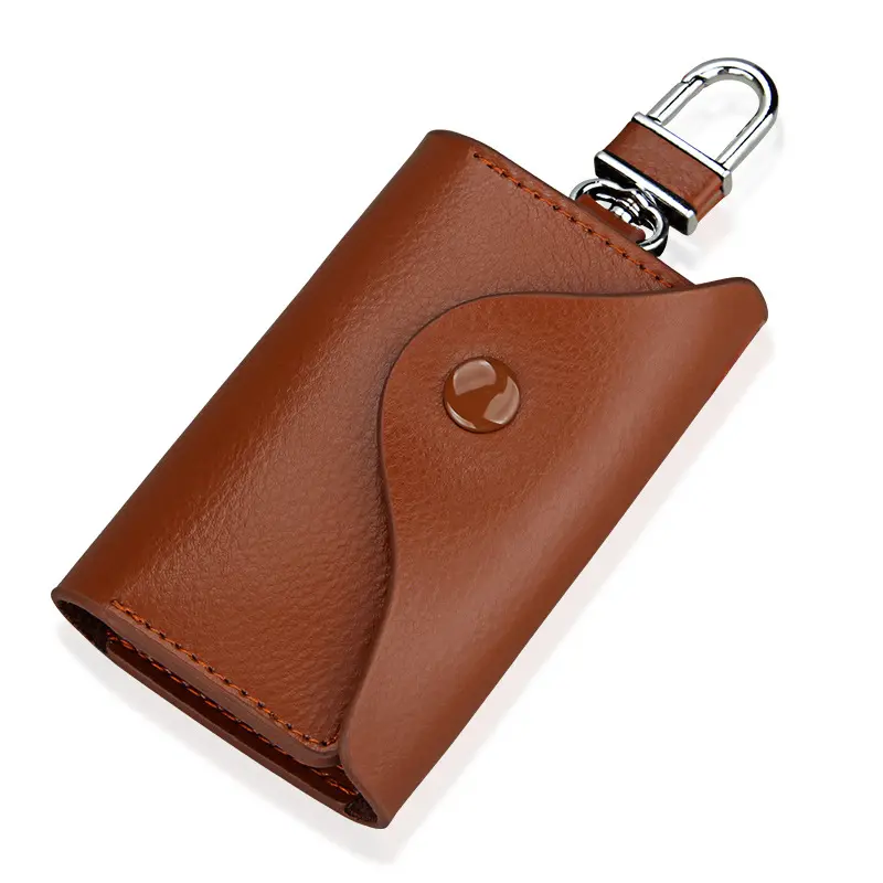 พวงกุญแจหนังกระเป๋าสตางค์ผู้ถือบัตรกรณีพวงกุญแจผู้ถือกระเป๋าขนาดเล็ก Universal รีโมทคอนโทรลรถ Fob ฝาครอบป้องกันกุญแจ