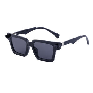 Gafas de sol retro con montura cuadrada para hombre, lentes de PC polarizadas con protección UV400, gafas deportivas para ciclismo al aire libre, origen Taizhou QC8777 - Product Image 2