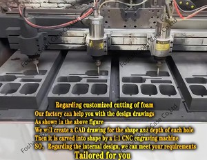 Nhà máy nhôm tùy chỉnh phù hợp với trường hợp OEM ODM nhôm Mang trường hợp tùy chỉnh PU EVA nhổ bọt - Product Image 5