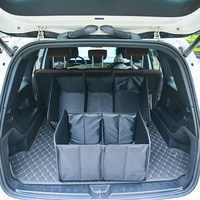 Boîte de rangement pliable multifonctionnelle Rongpai en tissu Oxford pour coffre ou dossier de siège de voiture, noire, pour la maison/le bureau, décoration de voiture