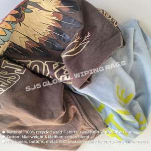 Trapos de Camiseta para Uso Industrial, 10 KG, 25 KG, Colores Mezclados, Trapos de Desecho de Tejido 100% Algodón, Trapos para la Industria del Algodón - Product Image 4