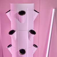 Agriculture verticale aéroponique, culture hydroponique en tour verticale pour les légumes-feuilles