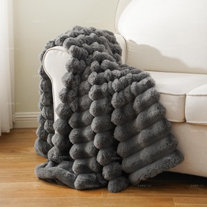Luxury Tie Dye Spandex Double Sided <strong>Blanket</strong> Ruched Plush Weighted <strong>Thick</strong> Rabbit Fur Minky Huge <strong>Throw</strong> <strong>Blanket</strong> for Winter - Product Image 3