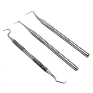 Ensemble d'instruments dentaires en acier inoxydable argenté, best-seller, qualité professionnelle, pinces ergonomiques manuelles, sondes, certifié CE - Product Image 6