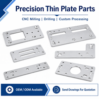Pièces de tôles fines en aluminium usinées sur mesure par CNC, composants de machines OEM