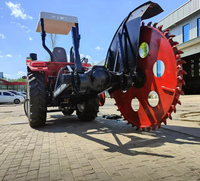 Trancheuse à disques de 5 à 60 cm de large pour travaux agricoles et de construction sur sols durs, sable, asphalte – Profondeur 55 cm, 60 cm, 80 cm, 1 m