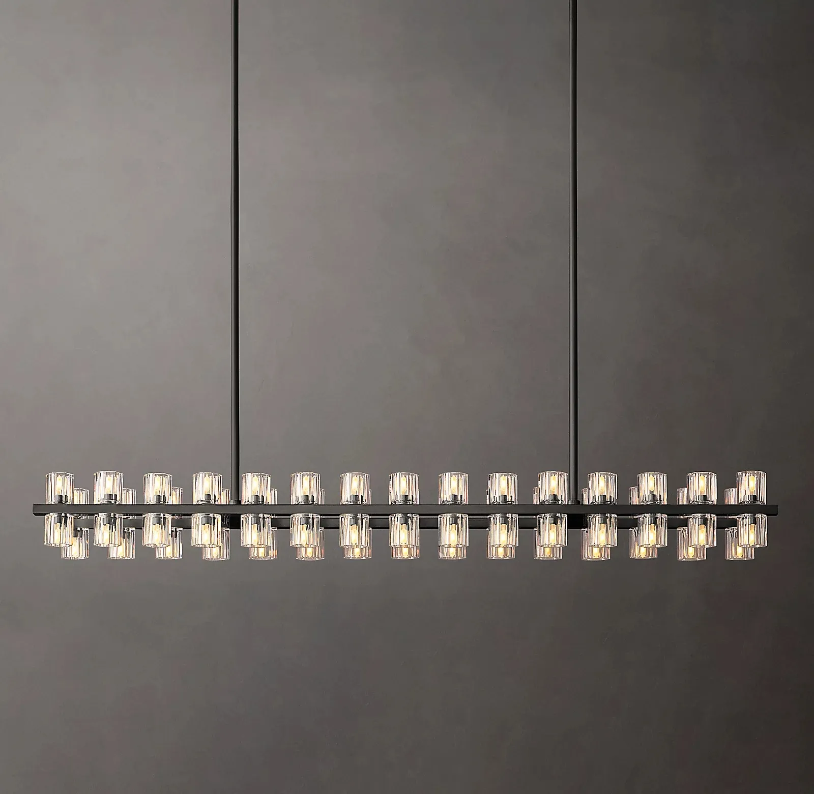 Lampadario nordico moderno di illuminazione del soffitto delle luci del pendente della decorazione dell'isola della cucina dell'ottone lineare per il salone