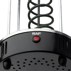 Asador Giratorio Clásico de Acero Inoxidable, 8 Brochetas, Rotación de 360 Grados, Parrilla Eléctrica para Kebab - Product Image 4