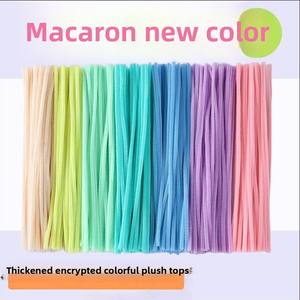 En Stock DIY Limpiapipas Nettoyeur de tuyaux en métal haute densité Macaron Twist Stick Soft Plush Toy pour l'artisanat - Product Image 4