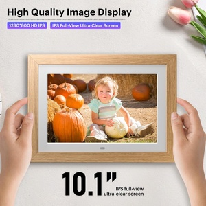 Digital Picture Frame with Remote Control, 10.1 Inch Digital Photo Frame 1280 * 800 IPS Screen, Removable Wooden Frame for Gift - Product Image 2