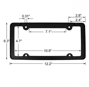 Especificación americana Marco de placa de matrícula de coche de aleación de aluminio Personalización de placa de matrícula popular - Product Image 2