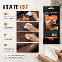 Lingettes Nettoyantes Jetables Personnalisées pour Cuir, PH Équilibré, Entretien et Brillance du Cuir, Lingettes Non-tissées de Haute Qualité OEM Premium