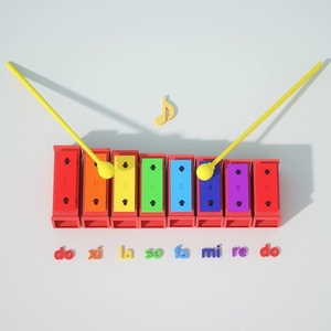 Xylophone en aluminium arc-en-ciel à 8 tons, jouet éducatif musical pour la petite enfance, avec boîte de rangement, vente en gros - Product Image 2