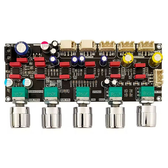 JRC2068 Power Amplifier Module With 6pcs Operational Amplifiers R+L+SUBWOOFER Output for Multimedia and Audio Front Tone Board