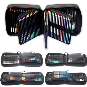 Set de crayons de couleur Soluble dans l'eau, 12 couleurs, crayon pour croquis, peinture, bon marché, Kit professionnel, 126 pièces - Product Image 1