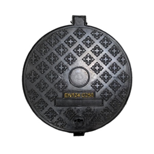 Couvercle <span class=keywords><strong>de</strong></span> <span class=keywords><strong>trappe</strong></span> d'accès rectangulaire en <span class=keywords><strong>fonte</strong></span> ductile robuste pour l'infrastructure urbaine, auto-nivelant pour égouts - Product Image 2