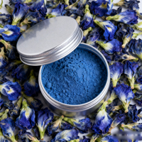 Poudre de fleur de pois papillon en gros Matcha bleu 30g/boîte de conserve emballage poudre de Matcha bleu