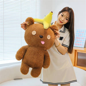 Mignon petit homme jaune <span class=keywords><strong>Bob</strong></span> peluche Tim ours série peluche jouets <span class=keywords><strong>banane</strong></span> brun ours en peluche doux poupées enfants garçons filles - Product Image 5