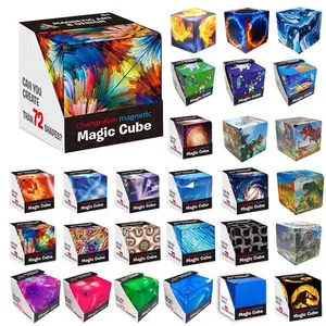 Prix direct usine Cube magnétique soulagement du stress sensoriel entraînement cérébral Fidget Cube magnétique personnalisé pour les enfants