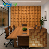 Panneau acoustique mural en mosaïque géométrique en diamant, absorbant le son, pour studio, directement de l'usine